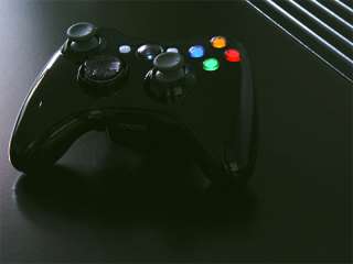 XCM Controller Shell Piano Black with LEDs for Xbox 360  
