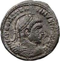 Constantine I theGreat 318AD Treveri mint Ancient Roman Coin VICTORIES 