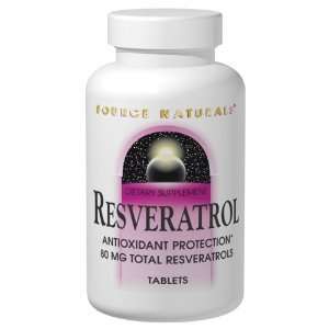 Resveratrol 60 Tabs 40 Mg (Antioxidant Protection) Health 