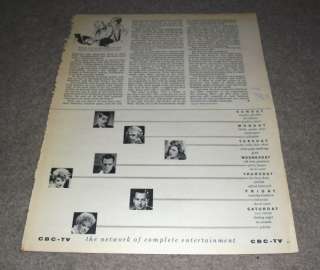 1963 TV Promo Schedules BEN CASEY Patty Duke LUCY SHOW Perry Mason 