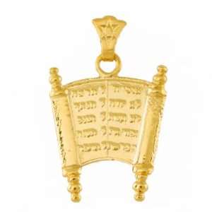  14K Gold Breastplate   10 Commandments Jewelry