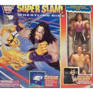   Ring with Bret Hart, Stone Cold & Paul Bearer Figures Toys & Games