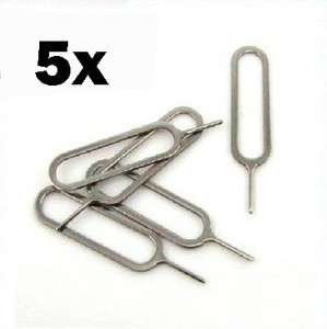 5x Sim Card Tray Removal Tool Pin APPLE IPHONE 4 3G/S  