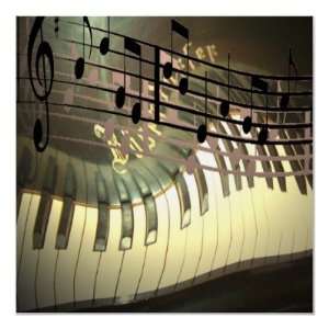  Piano Music Abstract Poster