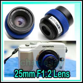 CCTV 25mm f/1.2 C mount Lens for EPL 1/2/3 EP 1/2/3  