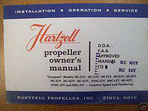 Hartzell Prop Owners Manual Install Ops Service No 115  