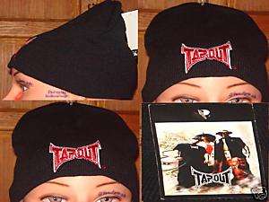 Authentic Tapout Skully Beanie Knitted Hat Jersey Black  