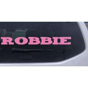 Pink 28in X 3.5in    Robbie Names Car Window Wall Laptop Decal Sticker 