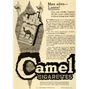 1920 Ad Camel Cigarettes Pack R. J. Reynolds Tobacco Smoking Winston 