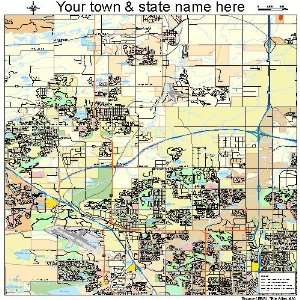  Street & Road Map of Broomfield, Colorado CO   Printed 