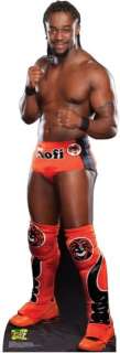 Kofi Kingston Red WWE LIFESIZE Standup Cardboard Cutout  