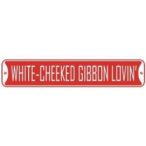   WHITE CHEEKED GIBBON LOVIN  STREET SIGN
