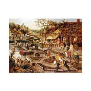 Gardeners, Sheep Shearers and Peasants Merrymaking by Pieter Brueghel 