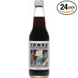 Jones Soda Pure Cane Cola, 20 Ounces (Pack of 24)  Grocery 