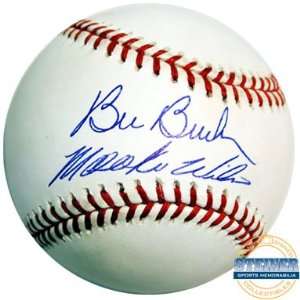  Mookie Wilson and Bill Buckner Dual Signed Baseball 