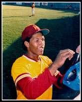 Gary Sheffield signs for fans during his first professional season 