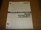 c1134] Echo Parts List Manual CS 290EVL Chain Saw