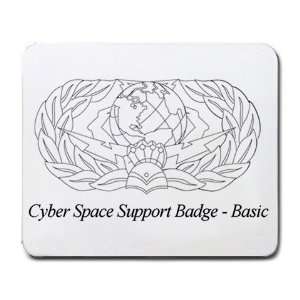  Cyber Space Support Badge Basic Mouse Pad