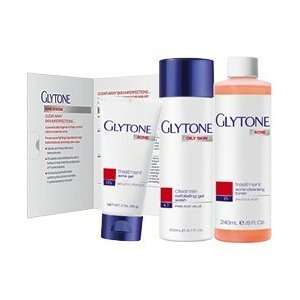  Glytone Acne Kit with Exfoliating Gel Wash Beauty