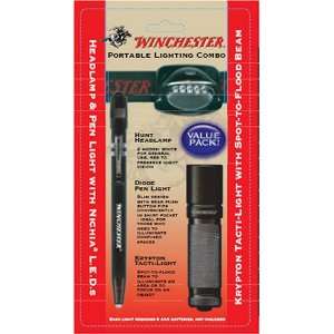 Winchester Portable Lighting LED Headlamp and Diode Pen Light Combo 