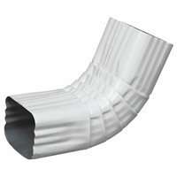 white aluminum 2x3 A elbow for gutter downspout  