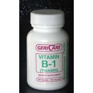  McKesson Vitamin B 1 Supplement   100 Tablets/Bottle 