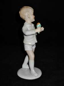 Wallendorf Figurine, Little Boy, Germany Vintage MINT  