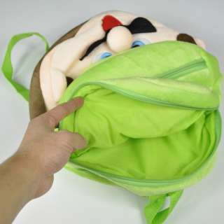 NEW Super Mario Brothers Plush Pouch Backpack School Bag  