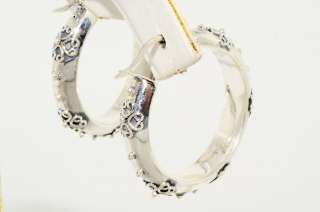 925 STERLING SILVER HOOP EARRINGS WOW MUST BUY  