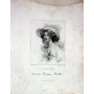  Cooke Taylor C1840 Antique Portrait Anna Maria Porter 