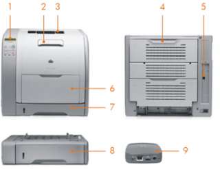 HP Color LaserJet 3550N Printer