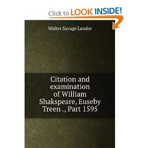   William Shakspeare Euseby Treen Joseph Carnaby and Silas Gough Cle