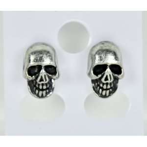  Skull Earrings Stud Heavy Metal Death Halloween Punk 