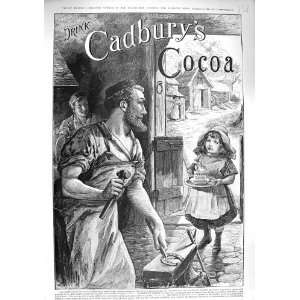  1890 Advertisement Cadburys Cocoa Drink Chocolate