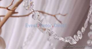30ft Acrylic Crystal Multi Shaped Beaded Garland Weddings Parties 