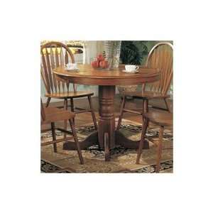 Wildon Home 5245N Molina Round Dining Table in Light Oak
