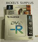 fujifilm dvd r discs 5 pack 30min 1 4gb 4x