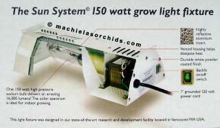 Sun System HPS 150 Grow Light With Bulb ~~  