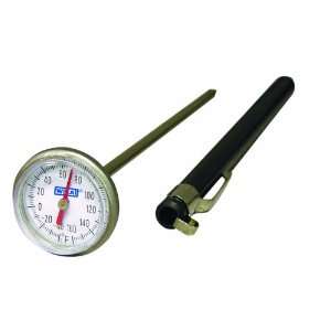 WIKA TI.1005 Stainless Steel Pocket Test Bi Metal Thermometer, 1 Dial 