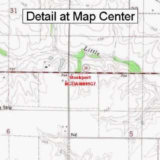  USGS Topographic Quadrangle Map   Stockport, Iowa (Folded 