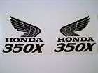 Tank decals for Honda 350X 350 X ATC350X 3 wheeler