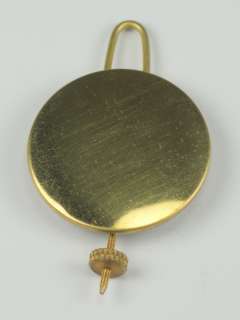35mm pendulum with wire, front side is brass, weight 55gms