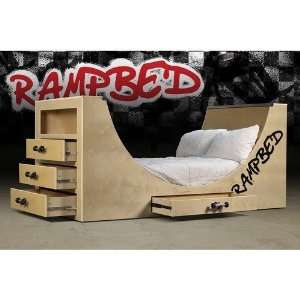 RampBed Skate Series Birch Wood Bed   Full 
