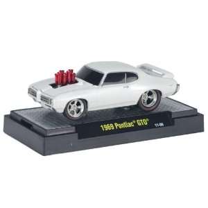  1969 Pontiac GTO 1/64 White Toys & Games