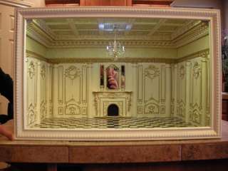 Dollhouse Miniature Ballroom in a Box  Hand Crafted Room Box  