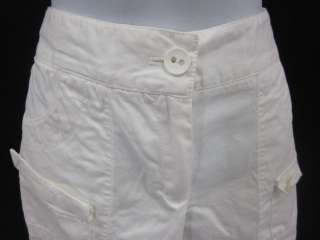 GENERRA SECOND SKIN CLOTHES White Cotton Shorts Sz 6  
