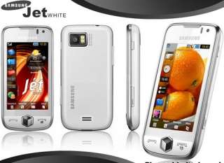 NEW SAMSUNG GT S8000 JET 3G PHONE TOUCH GPS WIFI WHITE  