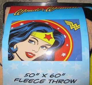 New Wonder Woman Fleece Plush Blanket Comic Superhero DC Comics 