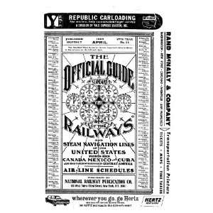  April of 1965 Official Guide of Railways on CD Everything 