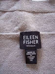 EUC *EILEEN FISHER* WOMAN Italian Yarn Wool Blend Long Knit Cardigan 